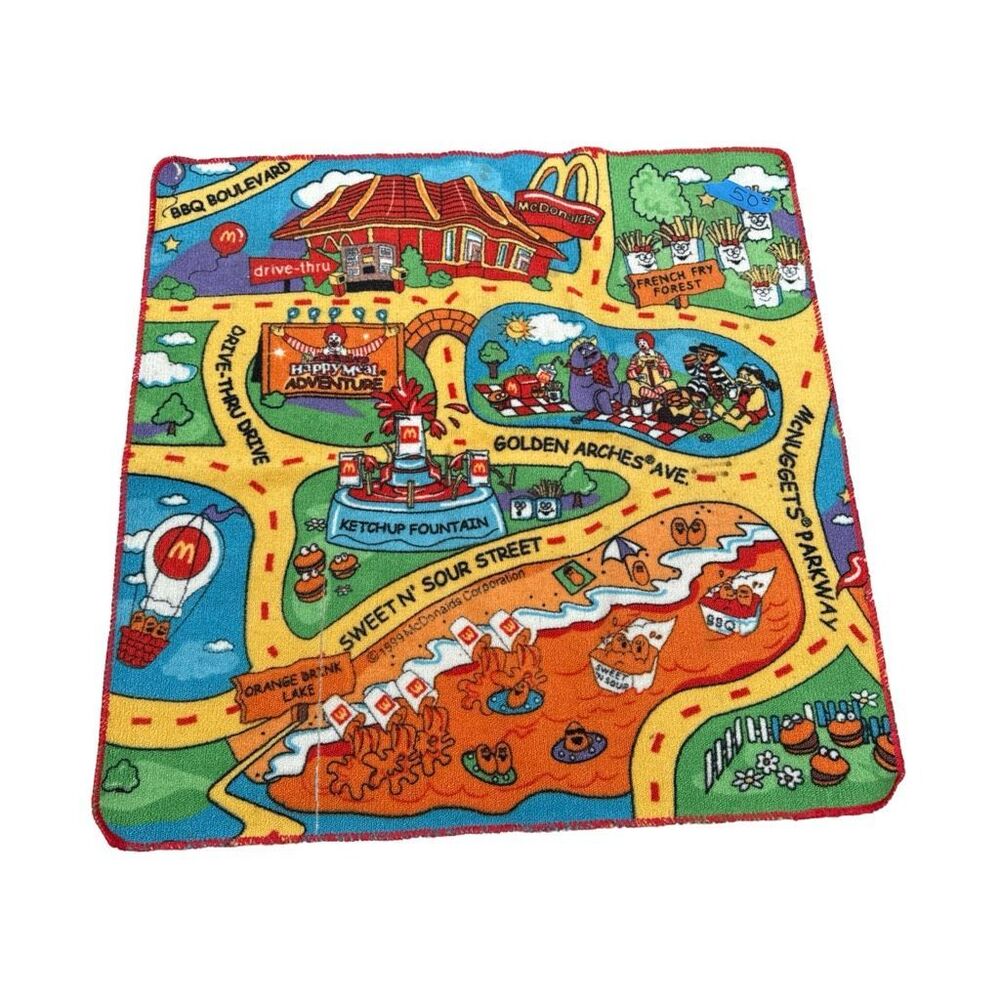 McDonalds Happy Meal Adventure Interactive Play Rug.  Rare‎ Vintage.